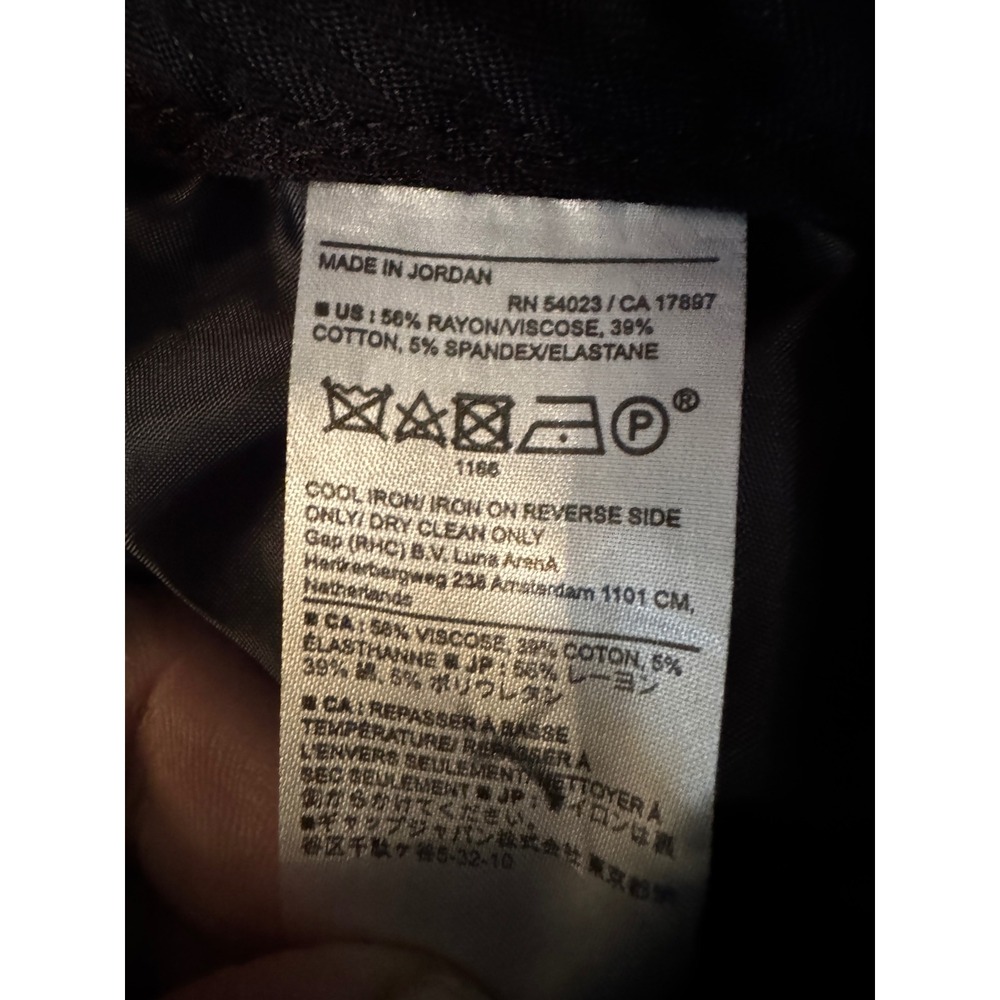 Banana Republic Sloan Black Petite Capri Dress Pants 8P Mid Rise Stretch - Picture 10 of 10